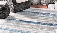 LUXE WEAVERS Tower Hill Abstract Blue 4x5 Area Rug