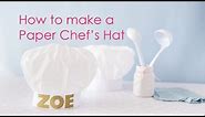 How-to make a Paper Chef's Hat