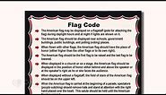 The US Flag Code: The Rules of US Flag Display