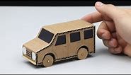 How to make Powered Car from Cardboard - DIY Powered Car