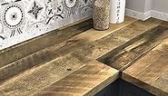 WESTICK Brown Wood Wallpaper Peel and Stick Wood Contact Paper for Cabinets Countertops Waterproof Wooden Wall Paper Decorative Vinyl Countertop Wood Wallpapers for Bedroom Accent Wall 15.75" x 78"