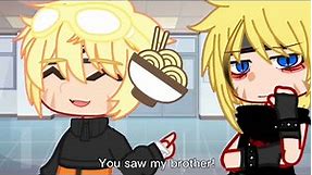 “Twins”//menma, and Naruto sibling au// creds: JIYUSHI// 🦊 😈//family namikaze//meme
