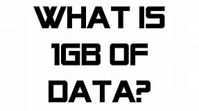 What Can You Do With 1GB of Data? 🤔 1GB of data EXPLAINED