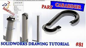 Carabiner Solidworks (HOOK CLIMBING) || PART || SOLIDWORKS DRAWING TUTORIAL #81