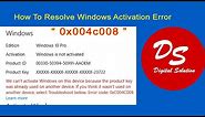 Windows 10 Activate by phone Windows 10 Activate Error 0x004c008