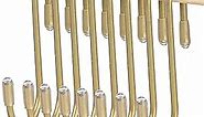 Hotop 36 Pieces S Shaped Hooks Hanging Heavy Duty S Hooks Hanger for Kitchen, Bathroom, Bedroom, Office, Pan, Coat, Bag, Plants (Champagne Gold,2.4 Inch)