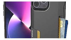 Smartish® iPhone 14 Pro Max Wallet Case - Wallet Slayer Vol. 1 [Slim + Protective] Credit Card Holder - Drop Tested Hidden Card Slot Cover Compatible with Apple iPhone 14 Pro Max - Black Tie Affair