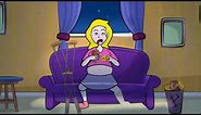 When Fatty Breaks Her Leg - Funny Animated Comics