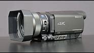 Sony 4K Handycam (FDR-AX100): Unboxing & Overview