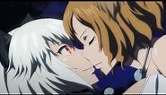 Shot on iphone meme but it's anime Lesbian kiss
