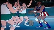 Globetrotters vs Scorpions a basketball game in Scooby-Doo Part 2