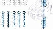 20 Pack Mirror Holder Clips Glass Retainer Clips Kit Mirror Hanging Kit Mirror Hanging Hardware with Screw and for Fixing Mirror Cabinet Door (Basic Style)
