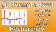 Excel - Formule RECHERCHEV - Chercher une valeur automatiquement dans un tableau - Docteur Excel