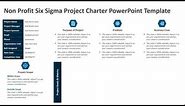 Non Profit Six Sigma Project Charter PowerPoint Template | Kridha Graphics