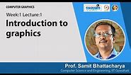 Lec 1: Introduction to graphics