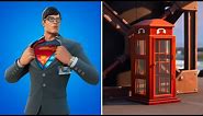 Use a Phone Booth as Clark Kent - Fortnite Superman Challenges