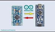 how to program arduino pro mini with arduino nano