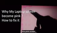 Solution - How to fix Pink Screen Problem in Laptop ? Why this is happening ?