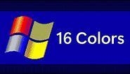 Windows XP Setup in 16 colors!