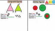 Difference between Congruent and Similar Figures (Shapes) | Geometry | Math Dot Com