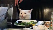 Woman yelling at cat meme: His name is Smudge, he's from Ottawa and he hates salad
