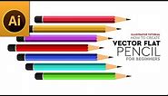 Learn How to Draw A Vector Pencil for Beginners in Adobe Illustrator