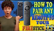 HOW TO PAIR ANY REPLACEMENT REMOTE TO YOUR AMAZON FIRESTICK !!
