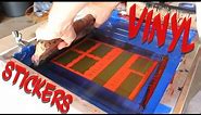 How to Screen Print Vinyl Stickers With Solvent Ink