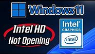 FIX Intel Graphics Control Panel Not Opening in Windows 11