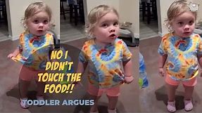NO I DIDN'T TOUCH THE FOOD!! | TODDLER ARGUING | LILLY, DID YOU TOUCH JUDE'S FOOD?