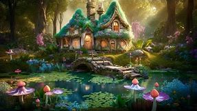 Enchanting Fairy Cottage in the Middle of the Forest - Music & Ambience 🌺🍄✨