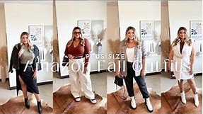 Plus Size Fall Outfits | Amazon The Drop | Fall Outfit Inspiration | Plus Size Styling| Curvy Style