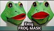 Frog Mask Making with Paper. Frog Mask Craft. School Project Work. Frog Head. #frogmask #ckartdesign