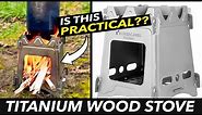 Titanium Lightweight Wood Burning Camp Stove | Test and Review