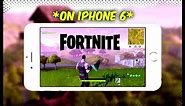 Fortnite Mobile on iPHONE 6 PLUS! - Gameplay! *high settings*