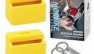 Morlike Silicone Seatbelt Secure Buckle Safety Cover Lock | Keep Children Safe in Car Seat and Prevent Kids from Accidentally Unbuckling | Buckle Guard Fits Almost Vehicles(Yellow, 2 Pack)