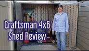 Craftsman Suncast 4x6 Resin Shed Review