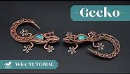 "Quattro" Gecko Tutorial/ Wire Wrapped Gecko/ Wire Animals/ Making Jewelry