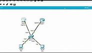 HSRP (Hot Standby Router Protocol) Configured on Packet Tracer