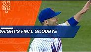 David Wright's emotional goodbye to baseball