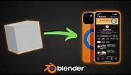 Create an iPhone in Blender in 1 Minute!