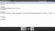 Adding Hyperlinks - HTML Tutorial