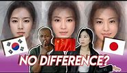 Can You Tell Korean, Japanese, Chinese Women’s Faces?