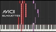 Avicii - Silhouettes (Piano Tutorial)