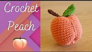 Crochet Peach Step By Step Tutorial | How To Crochet a Peach | Cute Amigurumi Peach