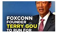 Foxconn founder Terry Gou declares that he will run for president in Taiwan's 2024 election #TerryGou #Foxconn #Taiwan #FoxconnFounder #TaiwanElections | Republic