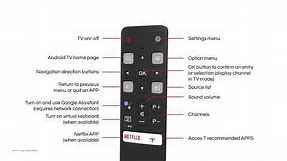 TCL Android TV - Remote control
