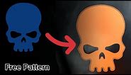 Make a Leather Skull Mouse pad,Leather Mousepad For GAMERS