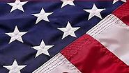 American Flags for Outside 3x5 American Flag 100% Made in USA -US Flag 3x5 Heavy Duty Outdoor with Embroidered Stars and Sewn Stripes | Outdoor Flag for High Wind - FMAA Certified
