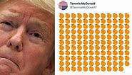 MAGA die-hards are mass-posting orange emojis in support of Trump after FBI raid
